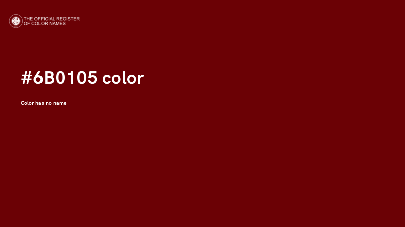 #6B0105 color image