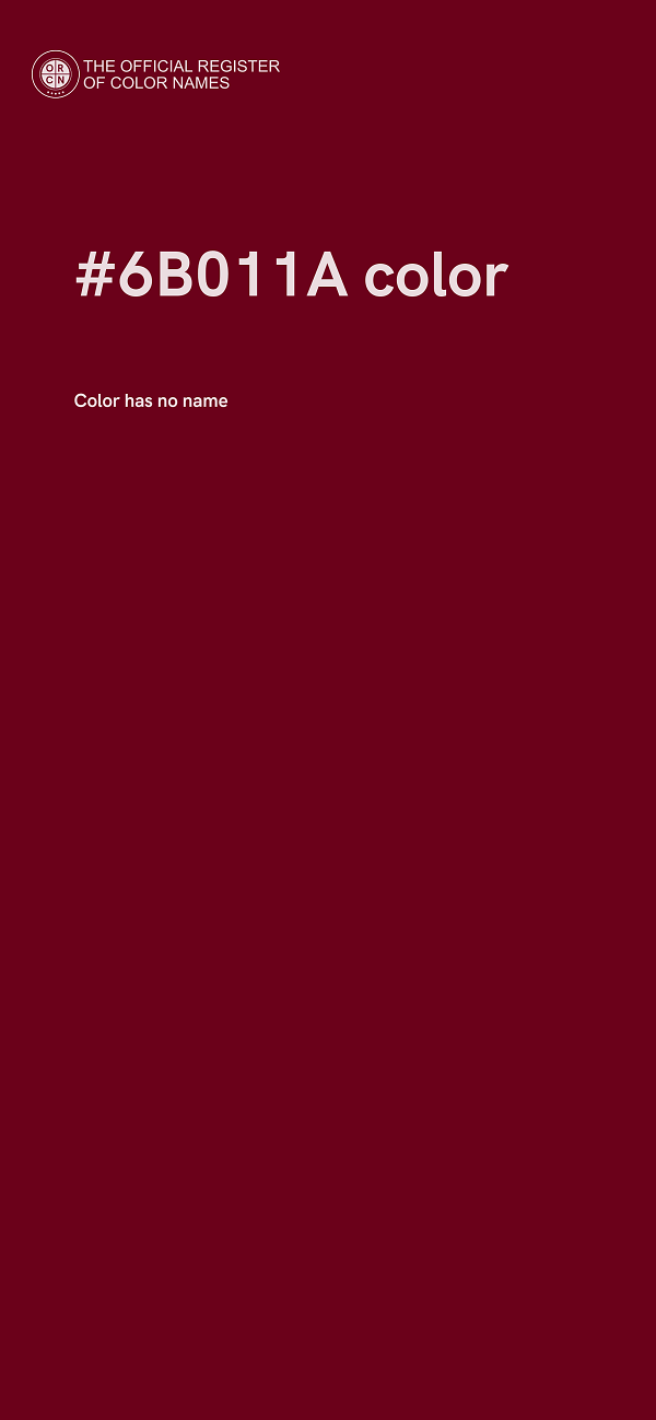 #6B011A color image