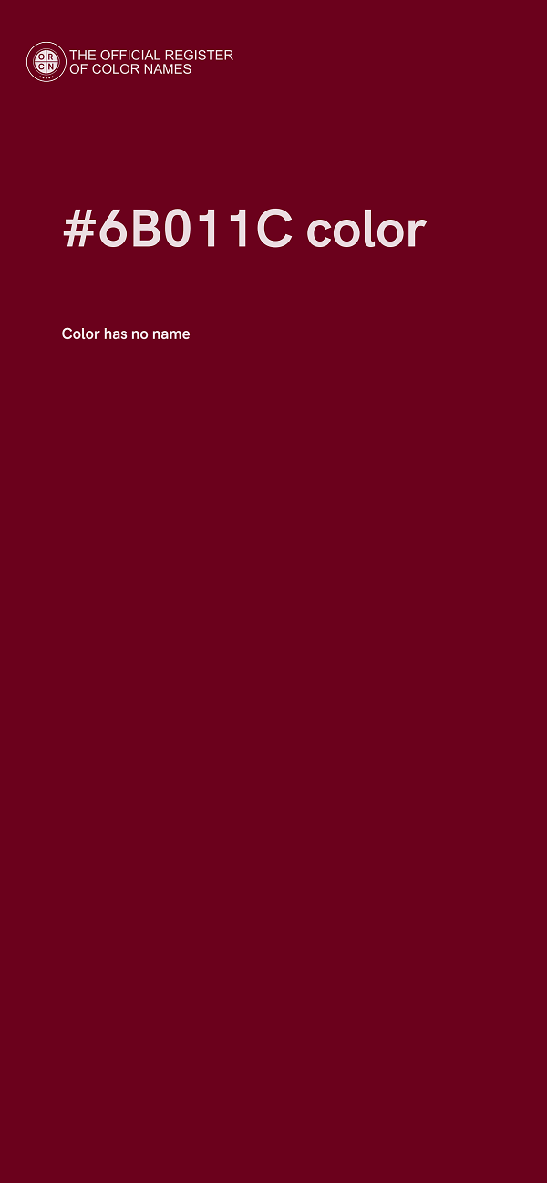 #6B011C color image