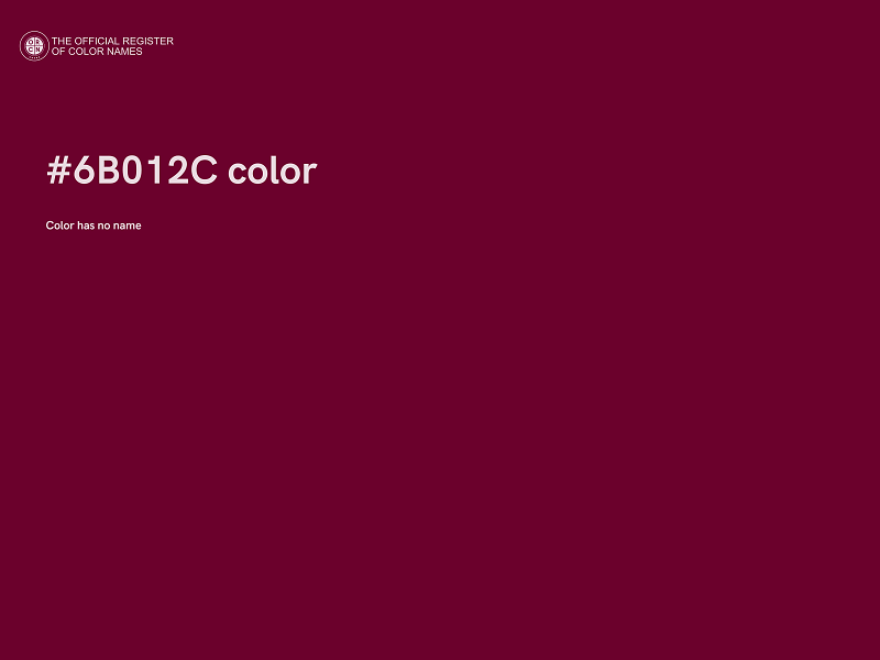 #6B012C color image