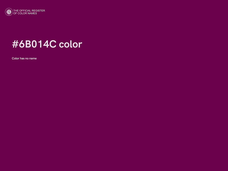 #6B014C color image