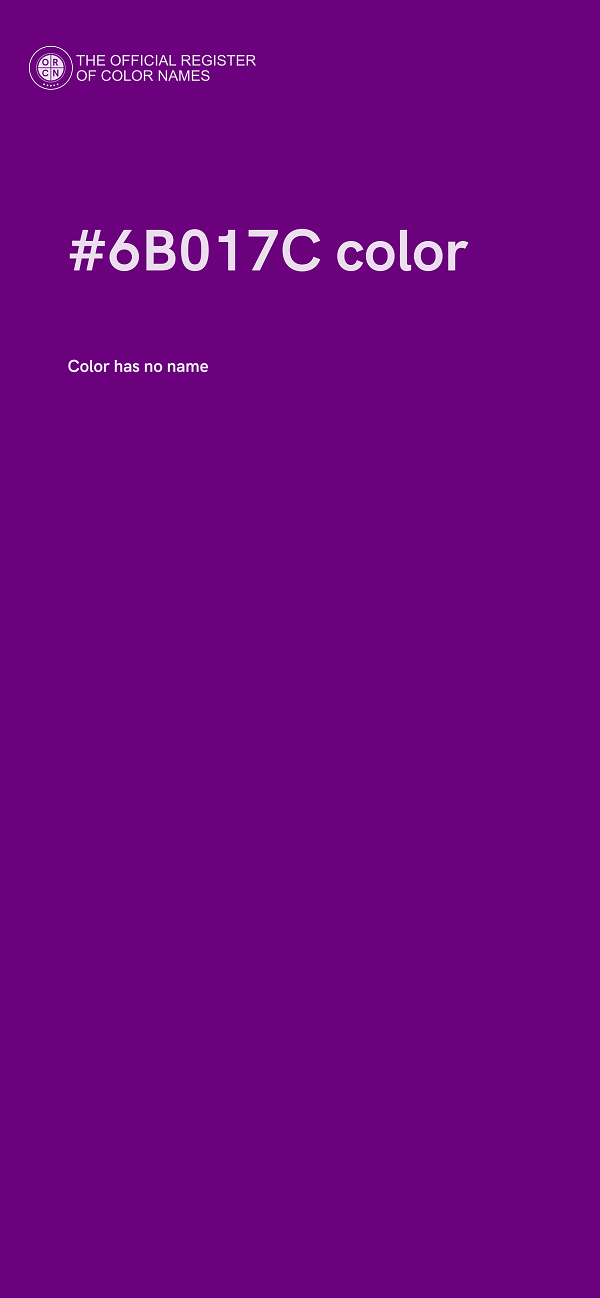 #6B017C color image