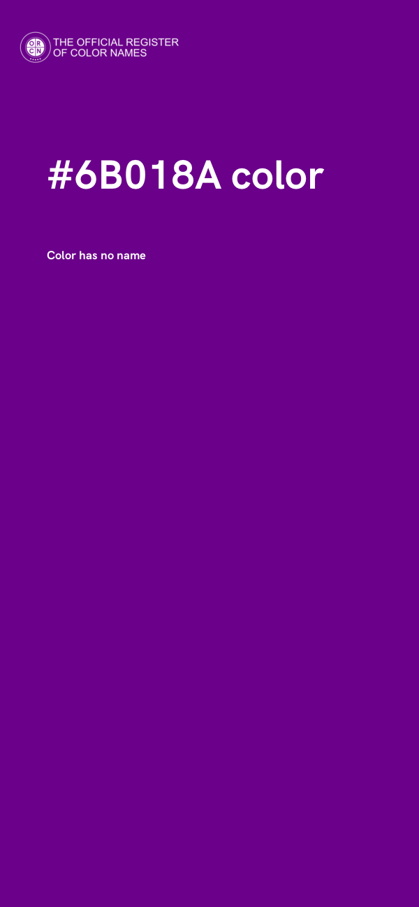 #6B018A color image