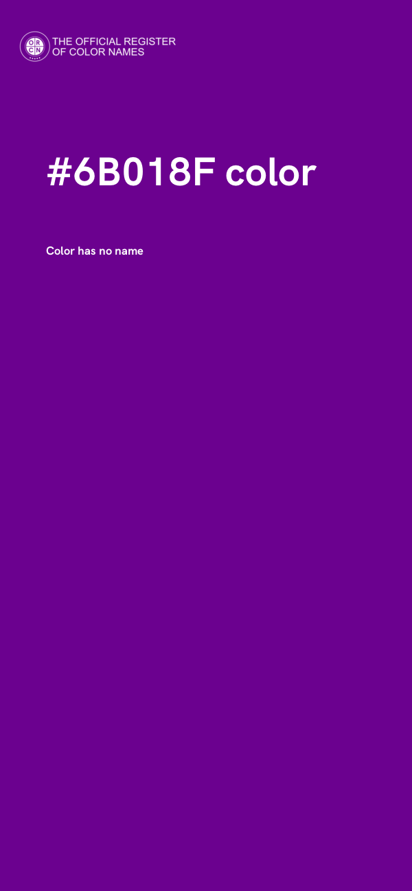 #6B018F color image