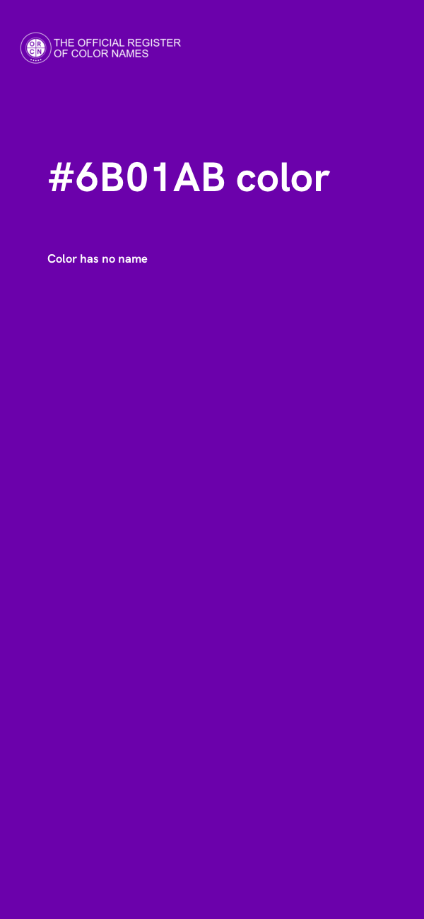 #6B01AB color image