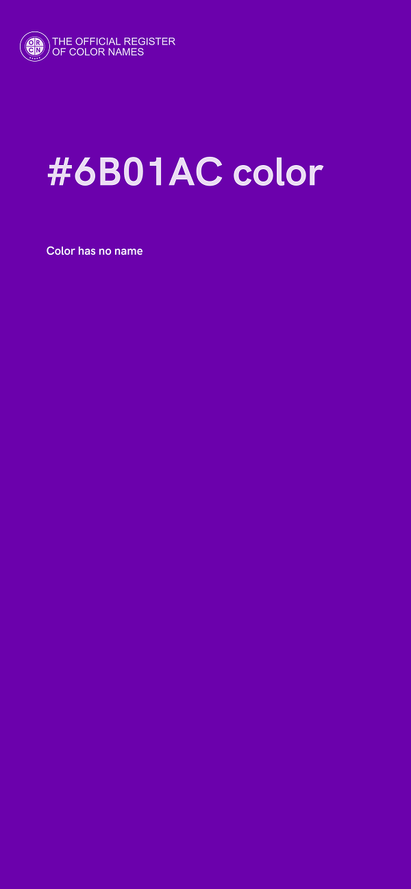 #6B01AC color image