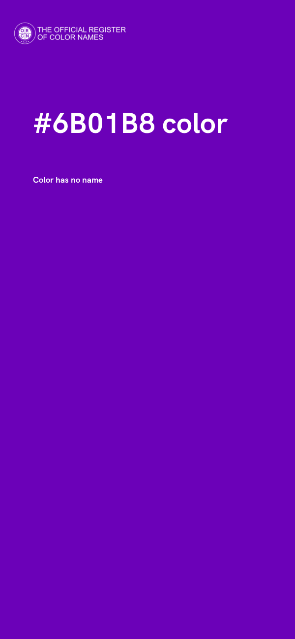 #6B01B8 color image