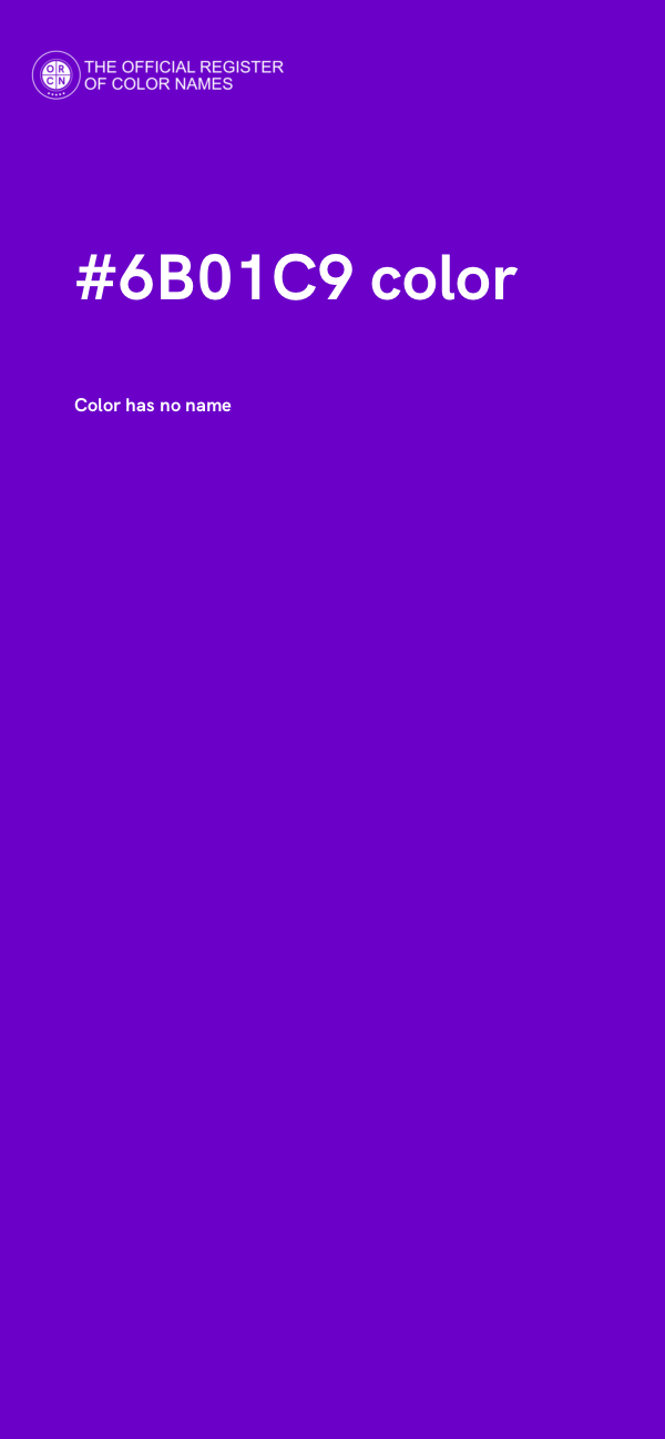 #6B01C9 color image