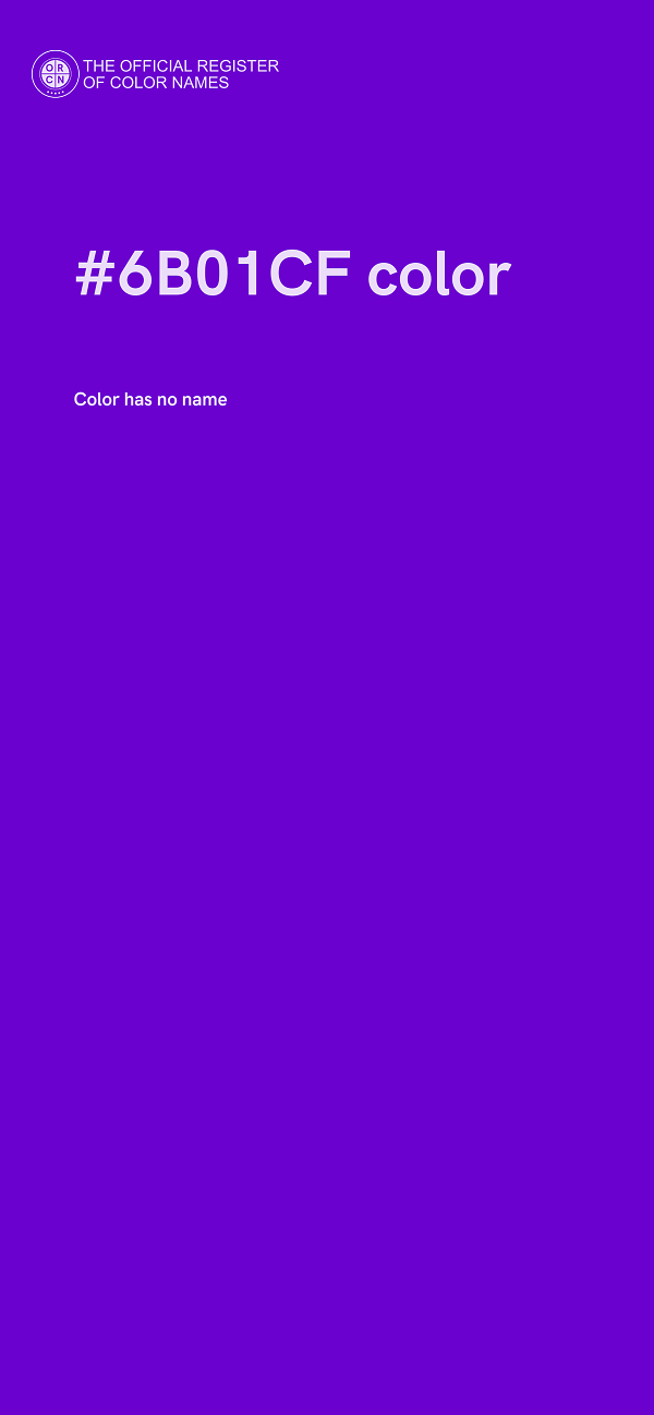 #6B01CF color image