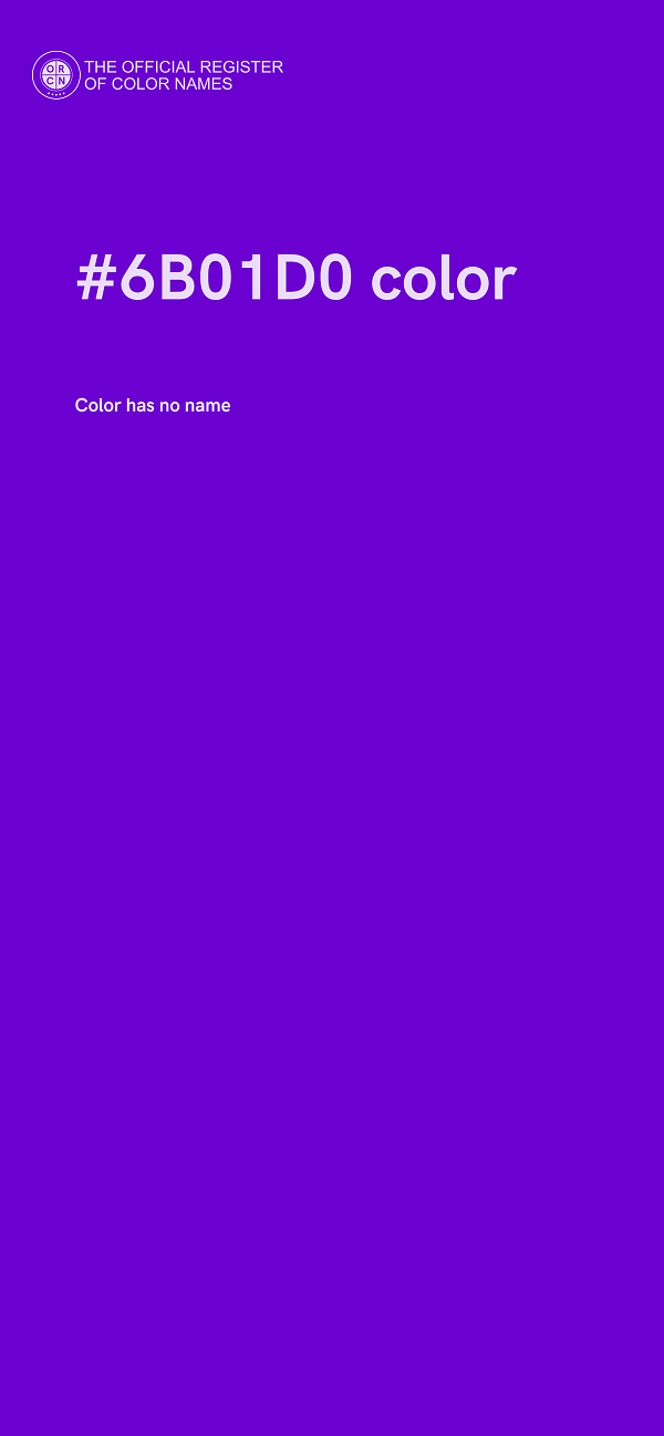 #6B01D0 color image