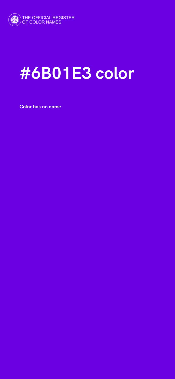 #6B01E3 color image