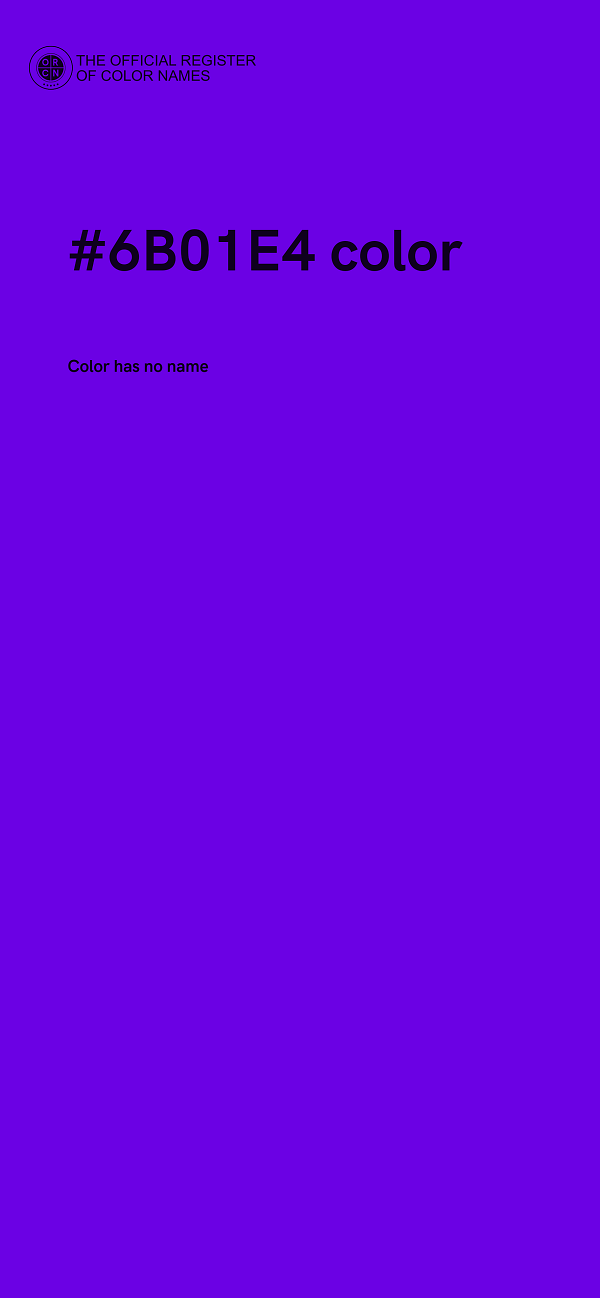 #6B01E4 color image