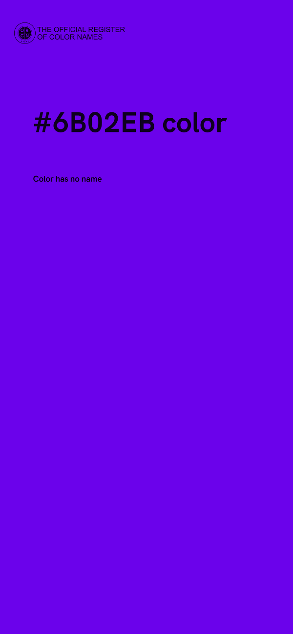 #6B02EB color image
