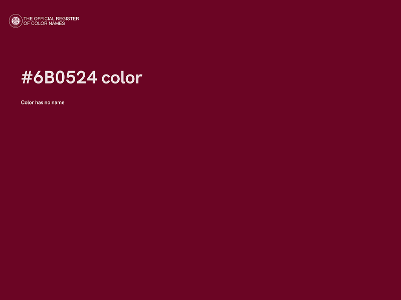 #6B0524 color image