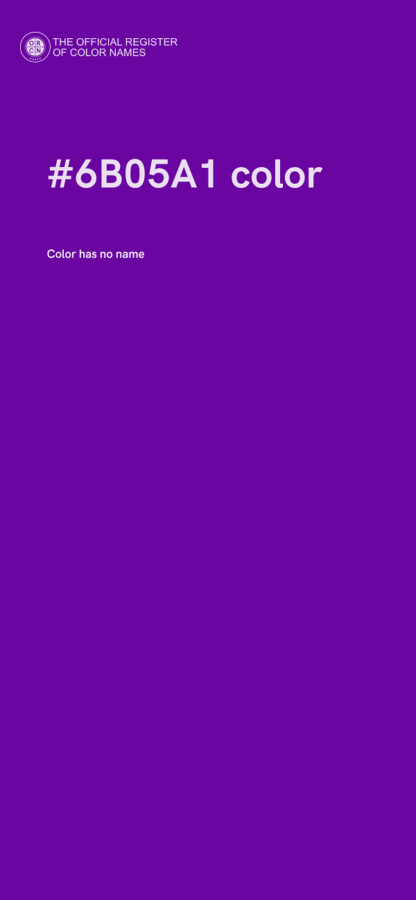 #6B05A1 color image