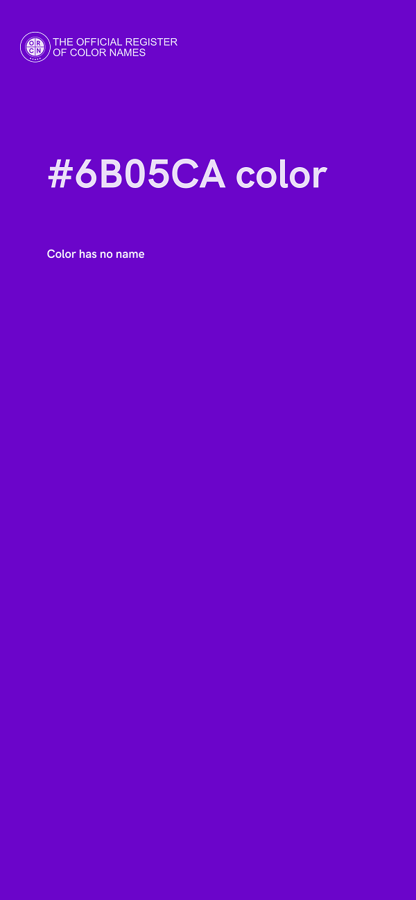 #6B05CA color image