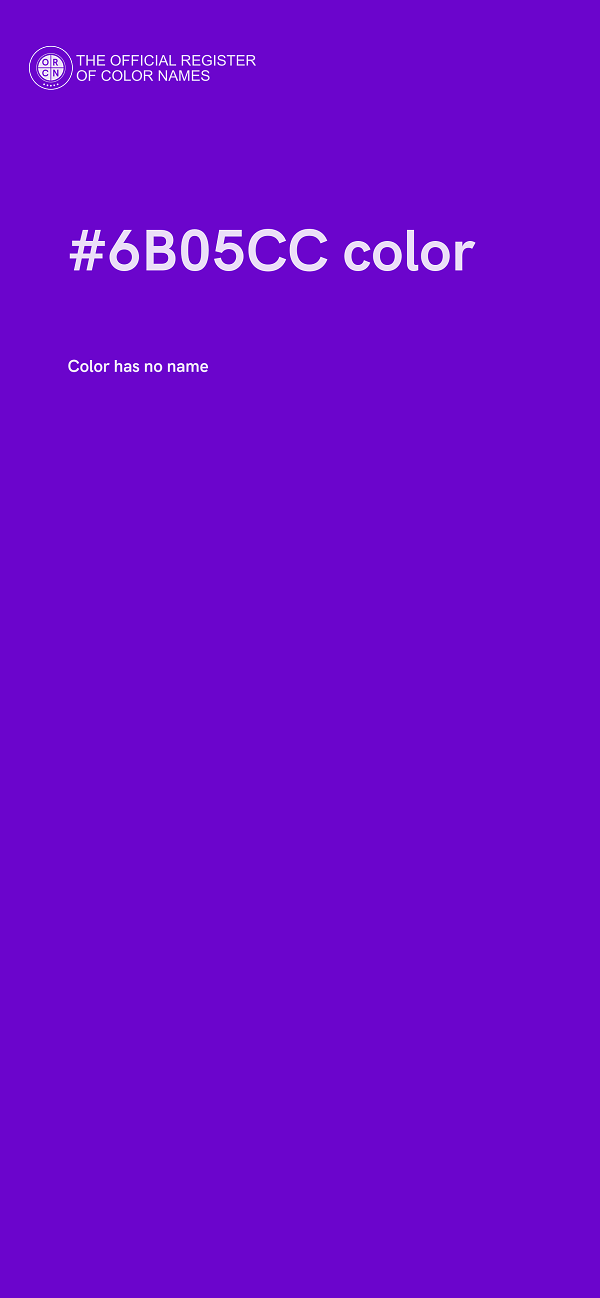 #6B05CC color image