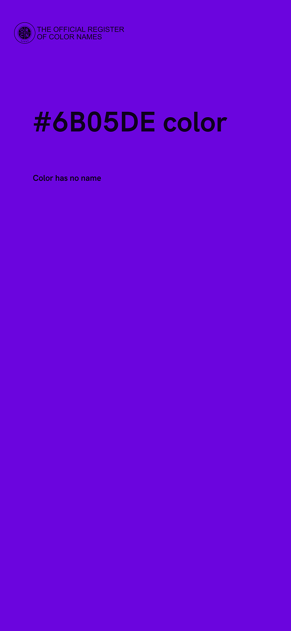 #6B05DE color image