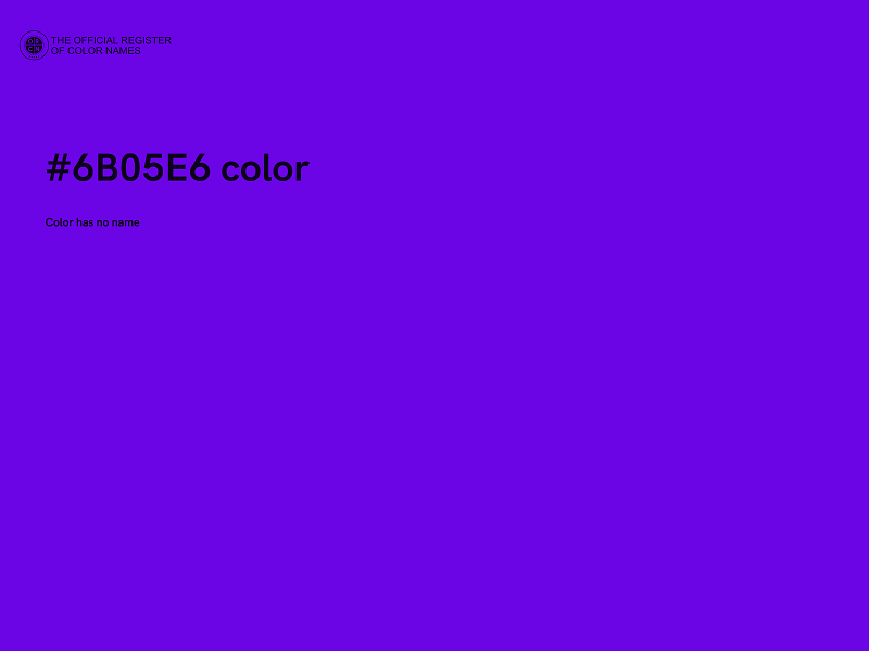 #6B05E6 color image