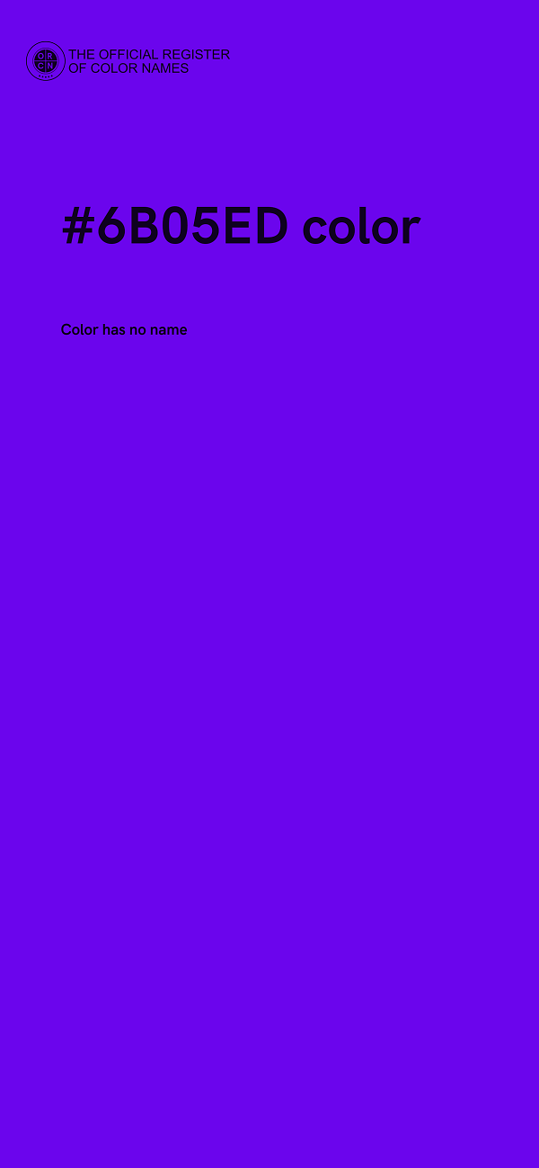 #6B05ED color image