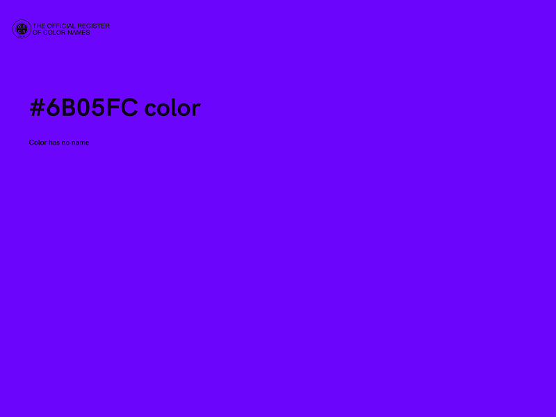#6B05FC color image