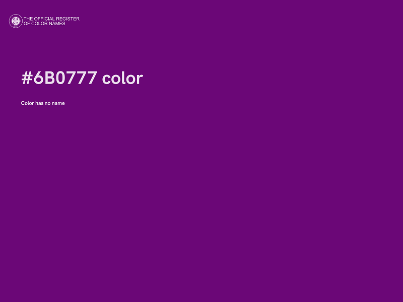 #6B0777 color image