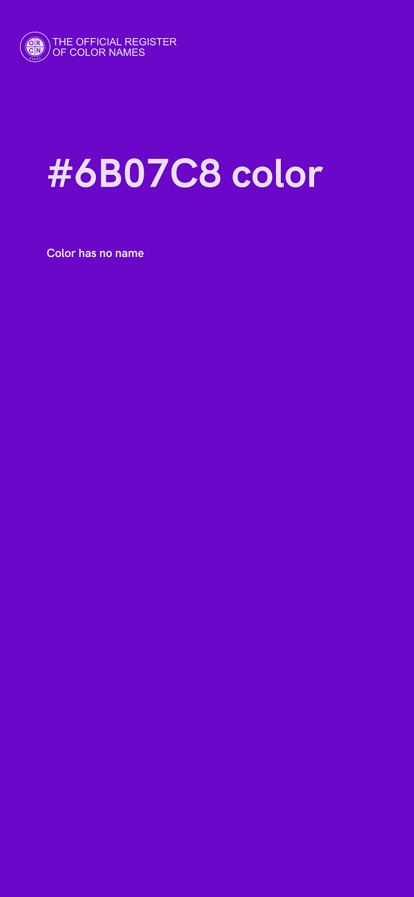 #6B07C8 color image
