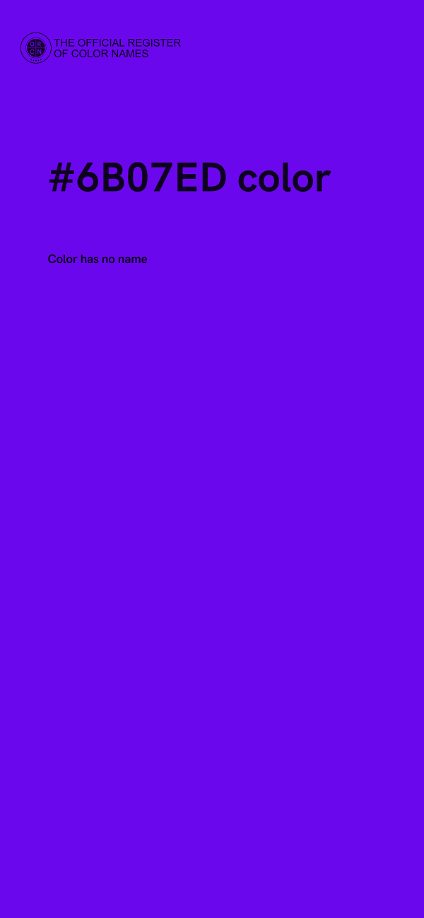 #6B07ED color image