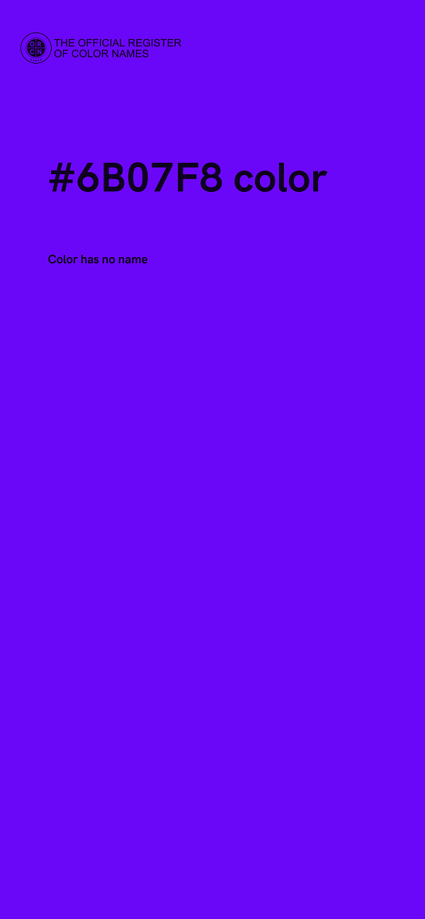 #6B07F8 color image