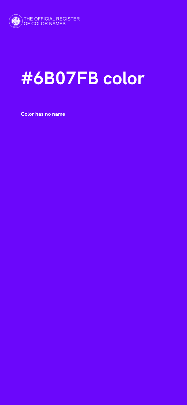 #6B07FB color image