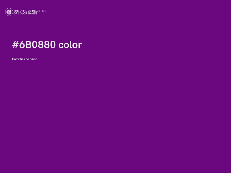 #6B0880 color image