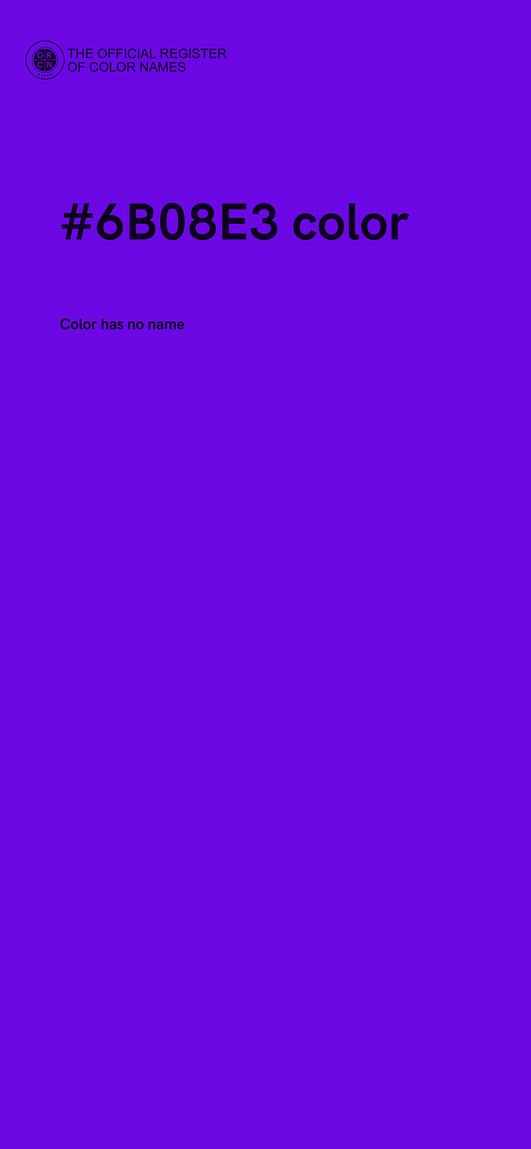 #6B08E3 color image