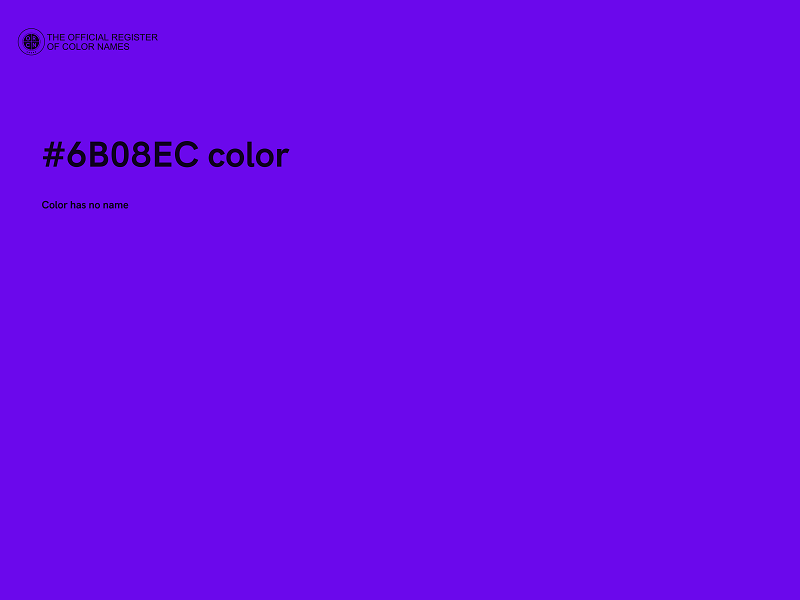 #6B08EC color image
