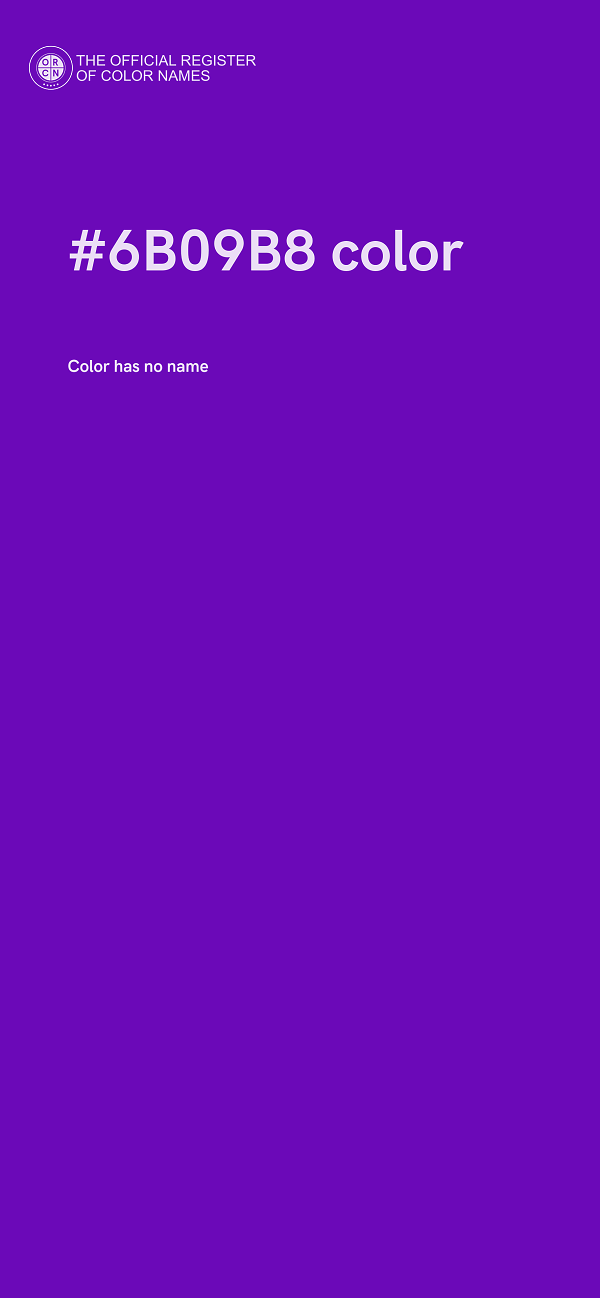 #6B09B8 color image