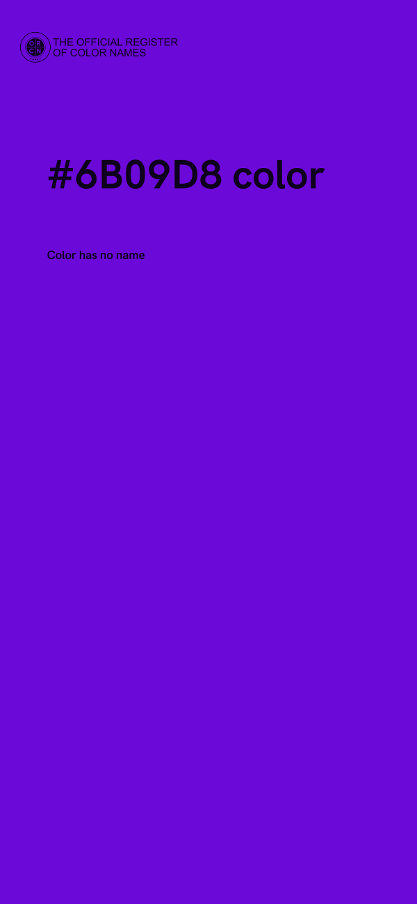 #6B09D8 color image