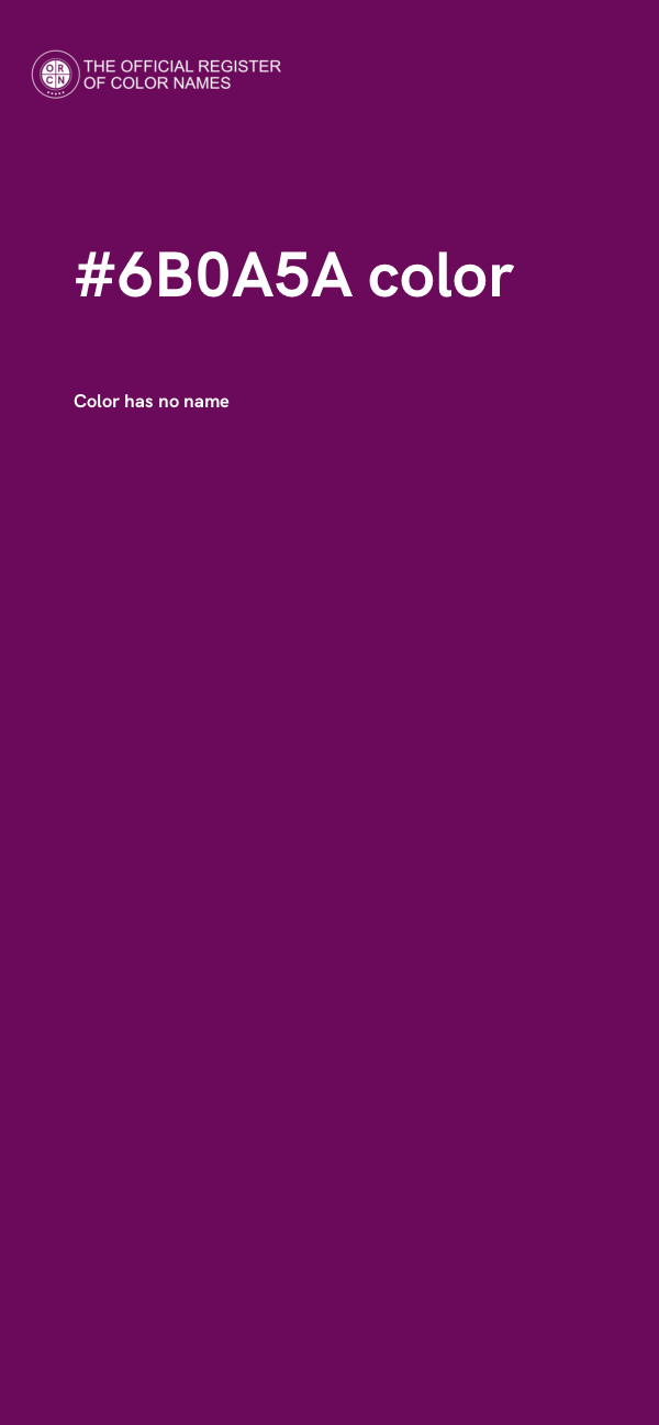#6B0A5A color image