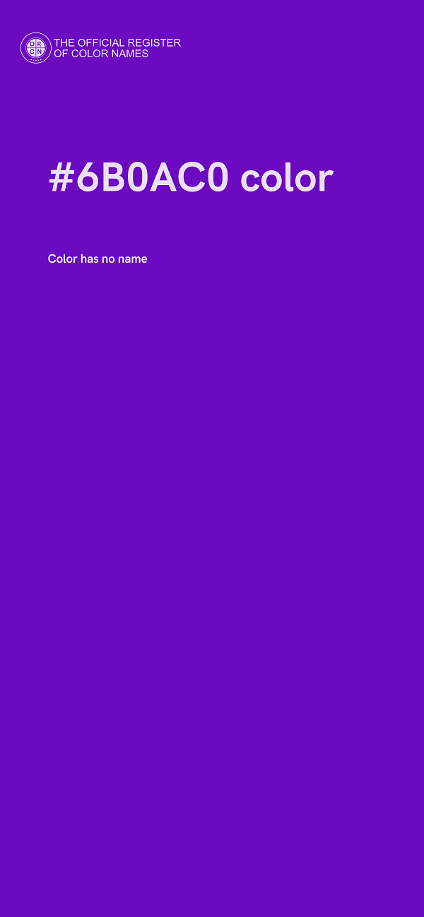 #6B0AC0 color image