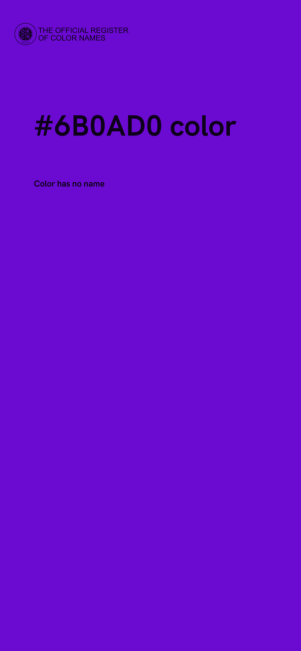 #6B0AD0 color image