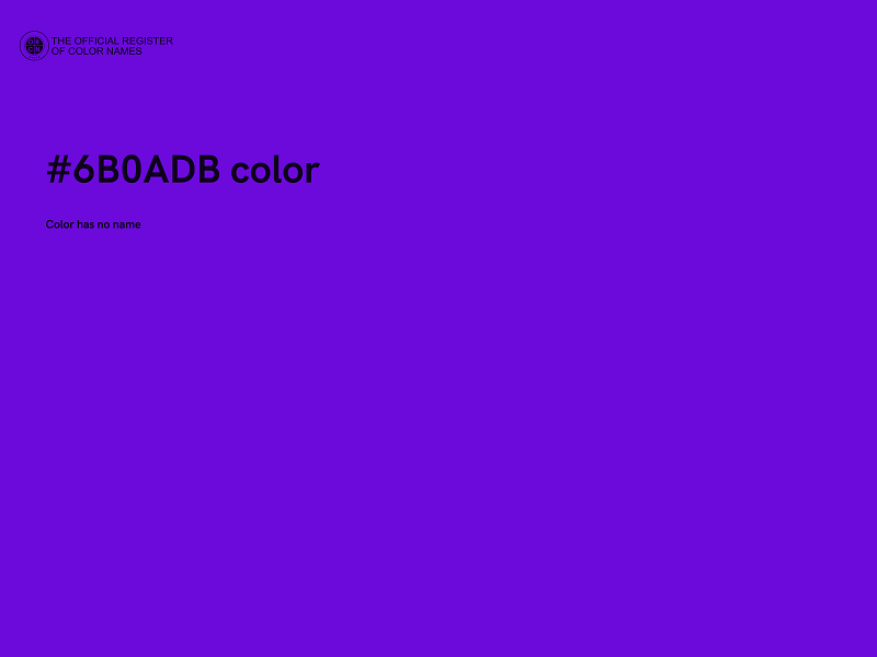 #6B0ADB color image