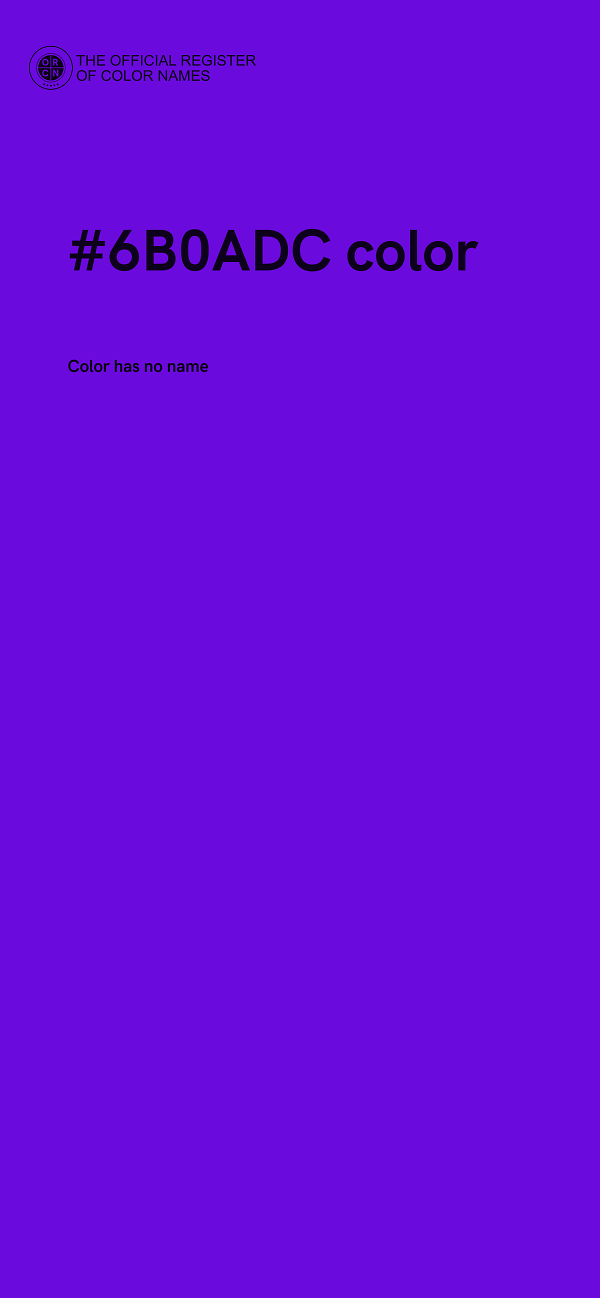 #6B0ADC color image