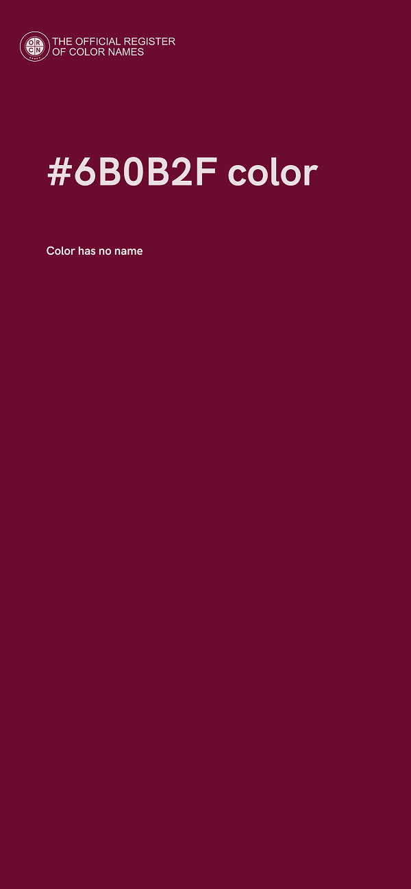 #6B0B2F color image