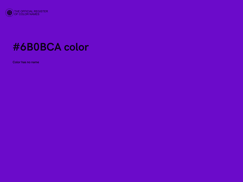 #6B0BCA color image