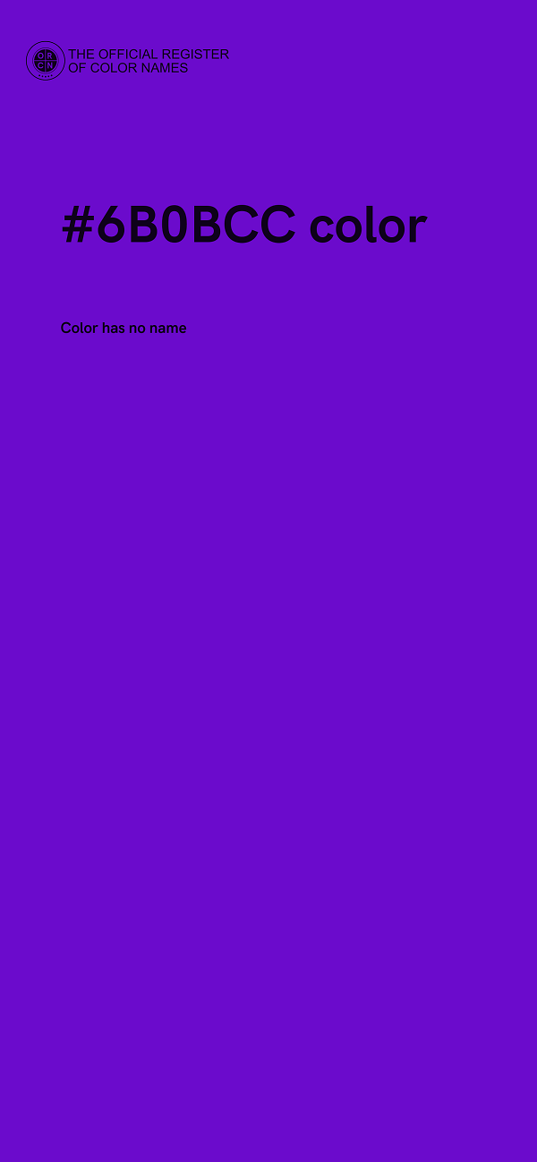 #6B0BCC color image