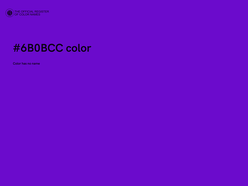 #6B0BCC color image