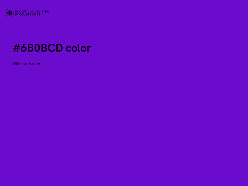 #6B0BCD color image