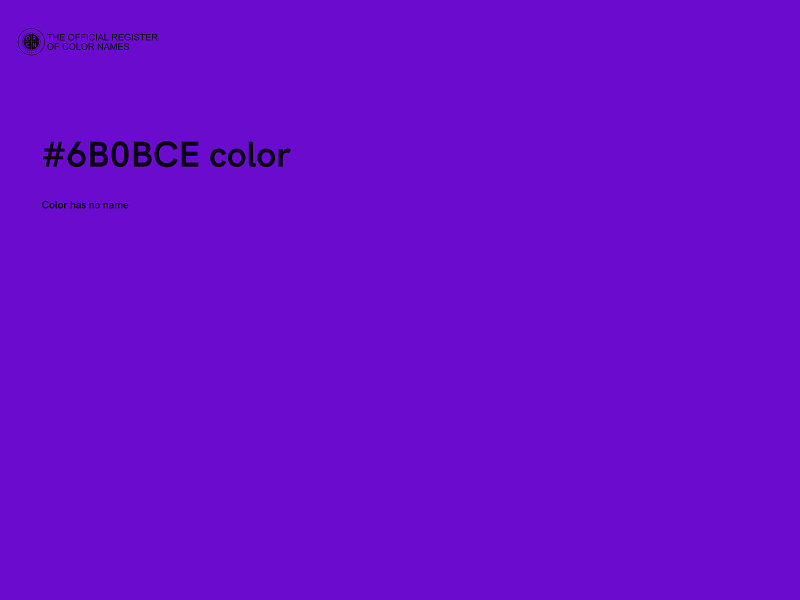 #6B0BCE color image