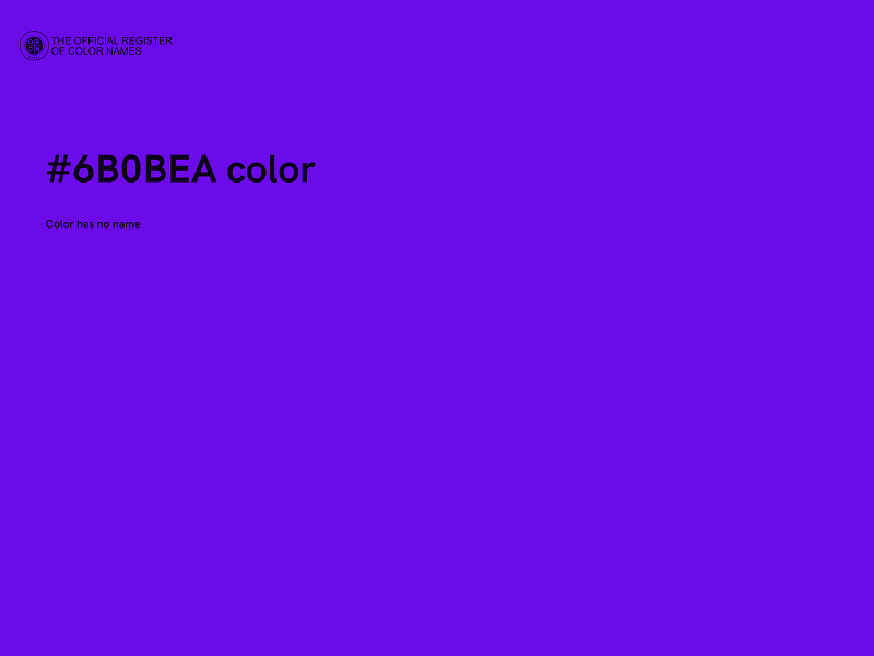 #6B0BEA color image