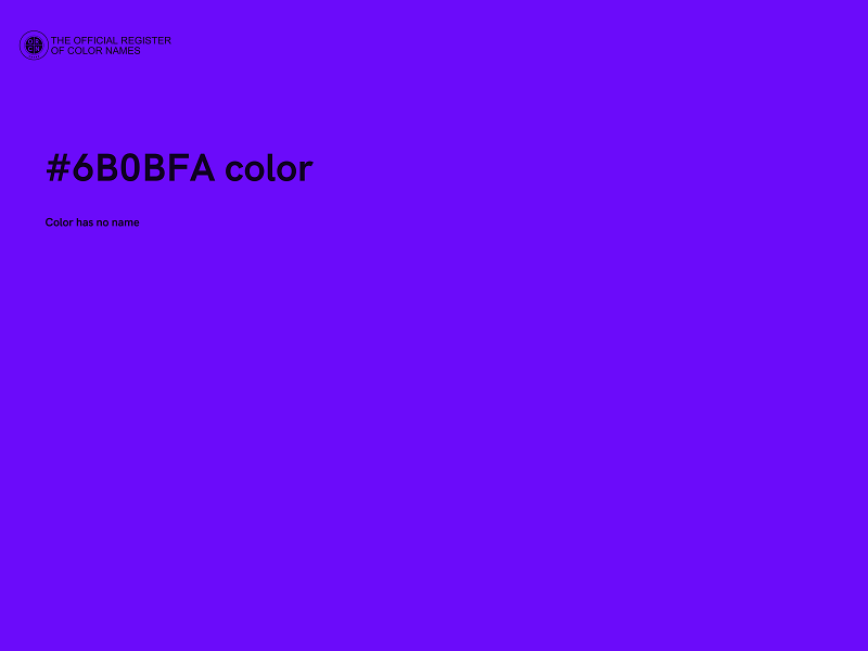 #6B0BFA color image