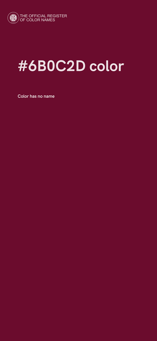 #6B0C2D color image