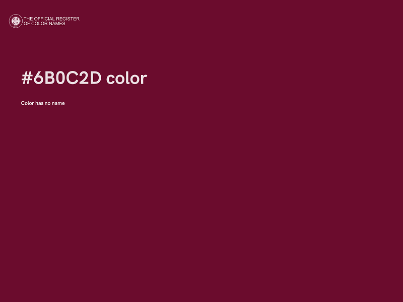 #6B0C2D color image